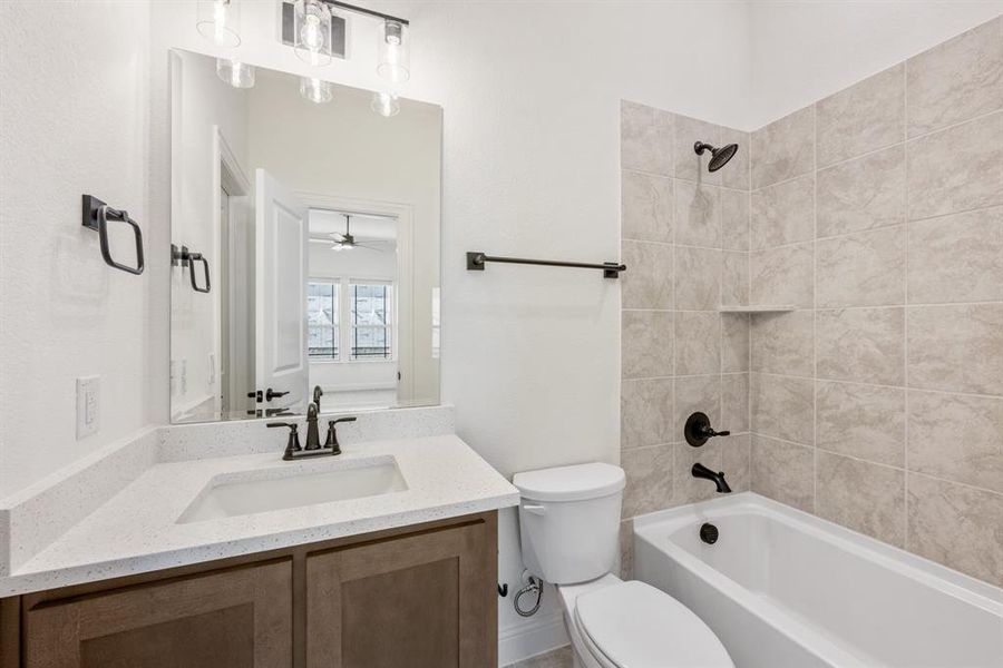 Furnished interior view inside a new home in Ridge Ranch Classic 60, Mesquite (Image 6).