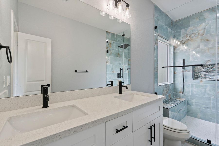 Furnished interior view inside a new home in , Willis (Image 12).