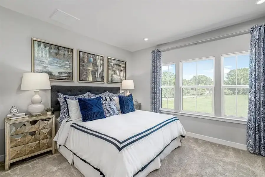 Representative furnished interior of a home built from the Clarendon 4 Story by Ryan Homes in Quinley, Charlotte (Image 12).
