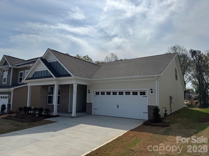 Front exterior of a new home in McFarland Estates, York, SC, highlighting curb appeal (Image 11).