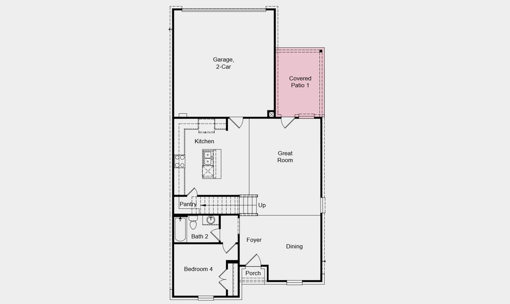 2D floor plan layout of this home in Cross Creek Meadows 40s, Celina, TX (Image 4). 2D floor plan layout of this home in Cross Creek Meadows 40s, Celina, TX (Image 4).