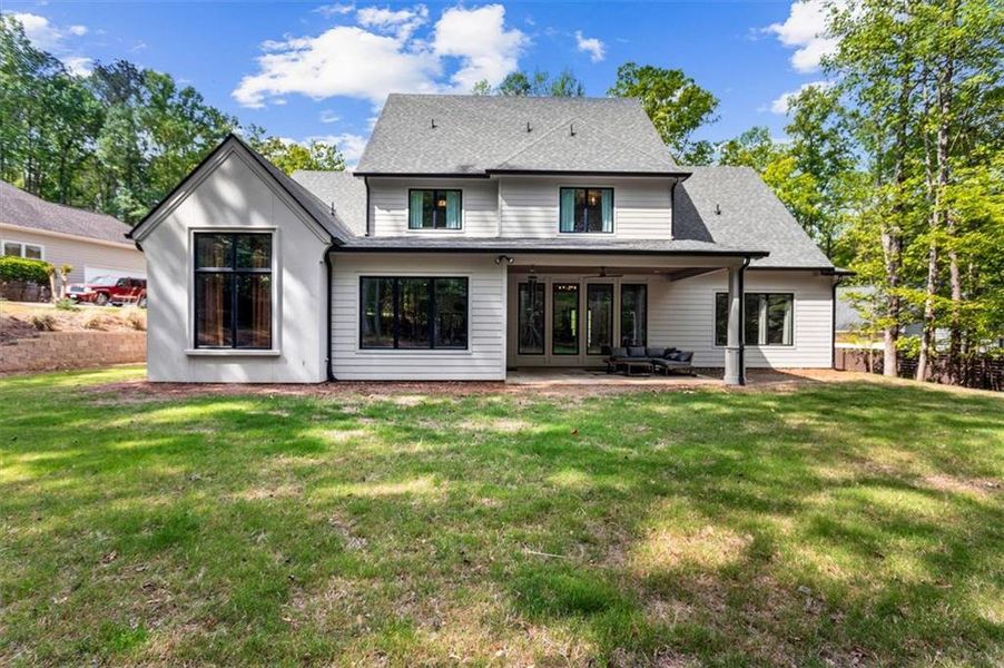 Front exterior of a new home in , Hoschton, GA, highlighting curb appeal (Image 27). Front exterior of a new home in , Hoschton, GA, highlighting curb appeal (Image 27).