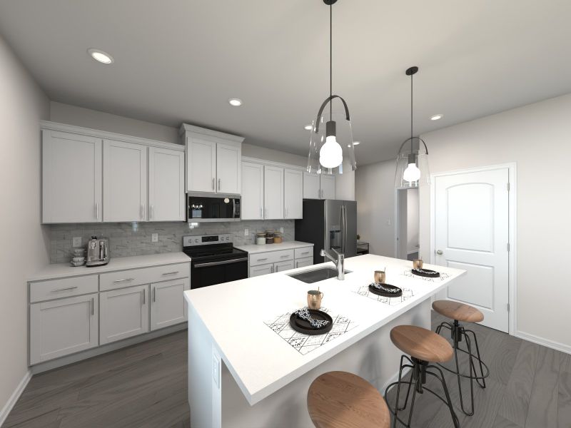 Furnished interior view inside a new home in Crestview - Legacy Series, Hermitage (Image 3).