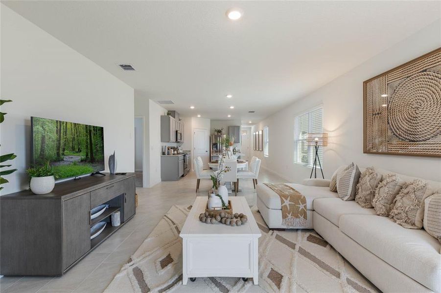 Furnished interior view inside a new home in , Umatilla (Image 11). Furnished interior view inside a new home in , Umatilla (Image 11).