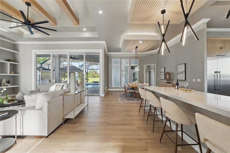 Furnished interior view inside a new home in , Archer (Image 13).