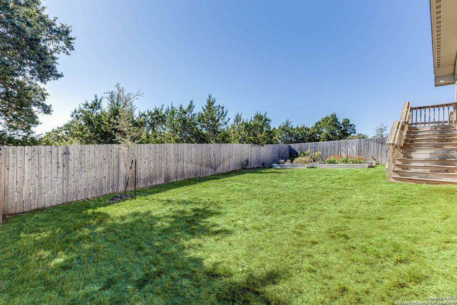 Exterior details and patio area of a home in Johnson Ranch: Brookstone II Collection, Bulverde (Image 3).