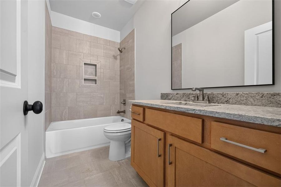 Furnished interior view inside a new home in , Flowery Branch (Image 18).
