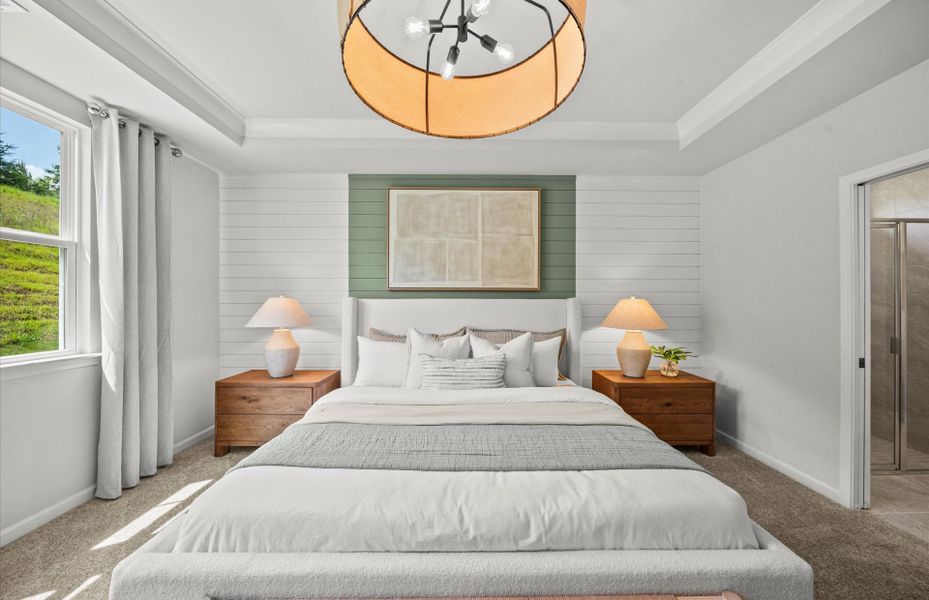 Furnished interior view inside a new home in Sweetwater Hills, Moore (Image 18).