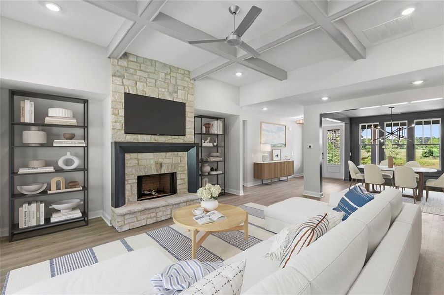 Furnished interior view inside a new home in The Meadows at Lake Circle, Buchanan (Image 33).