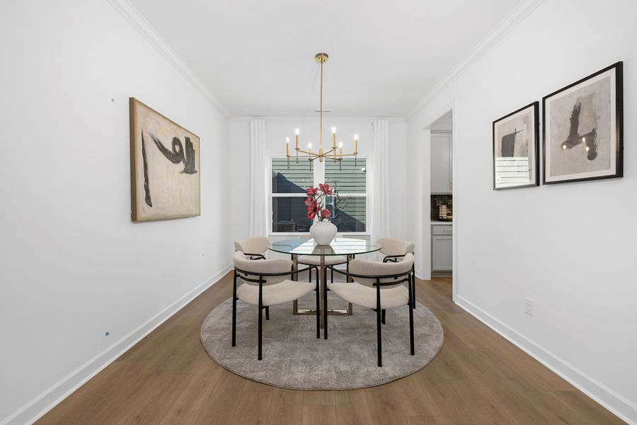 Furnished interior view inside a new home in Stonebridge Fairways, Monroe (Image 9). Furnished interior view inside a new home in Stonebridge Fairways, Monroe (Image 9).