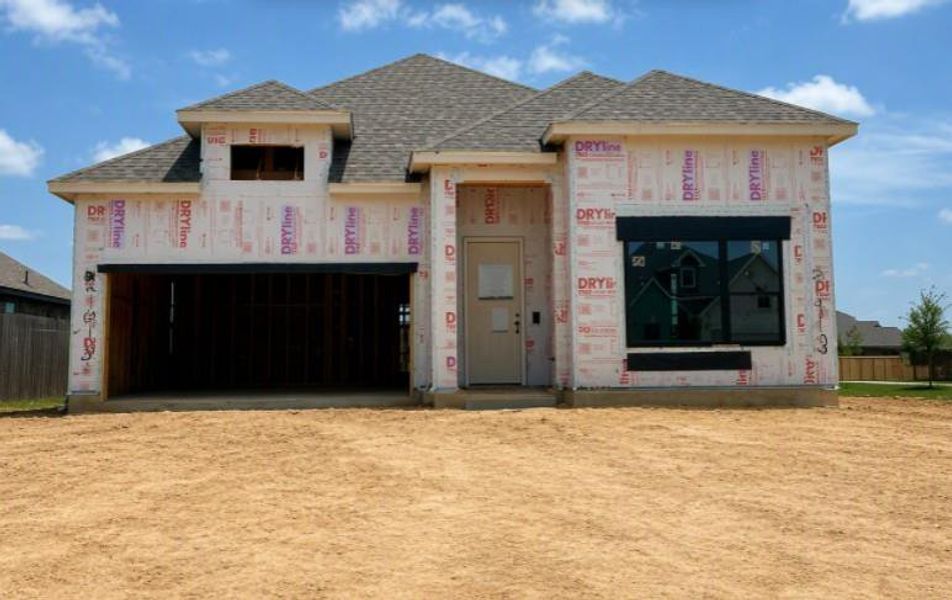 In-progress construction of a new home in Oakwood Estates, Waller, TX (Image 4).