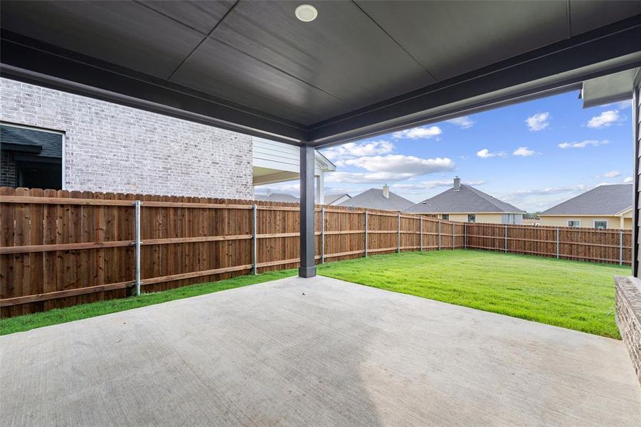 Exterior details and patio area of a home in Liberty Pointe, Gainesville (Image 23). Exterior details and patio area of a home in Liberty Pointe, Gainesville (Image 23).