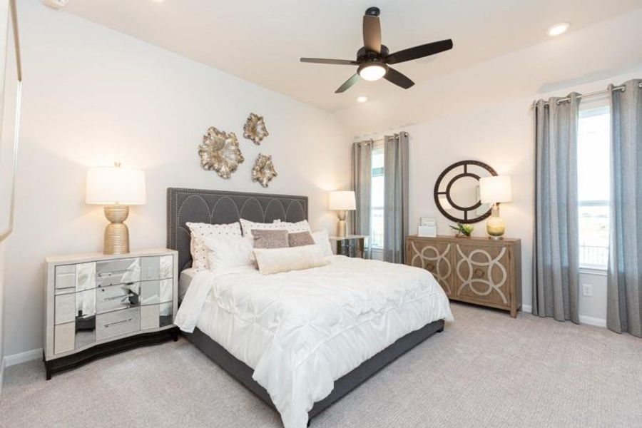 Furnished interior view inside a new home in Bridgeland, Cypress (Image 9).