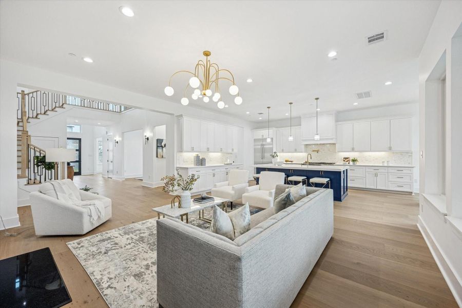 Furnished interior view inside a new home in , Bellaire (Image 10).