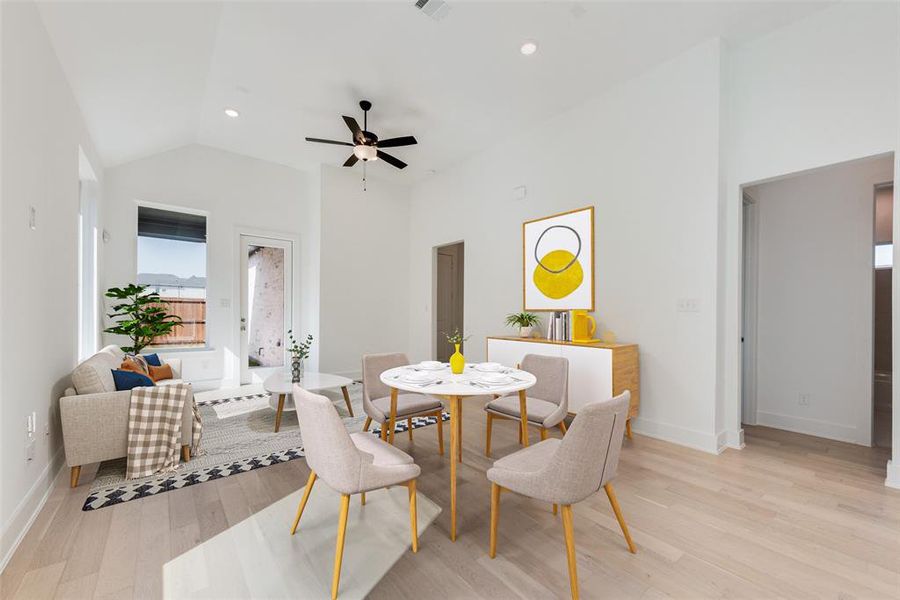 Furnished interior view inside a new home in Cottages of Celina, Celina (Image 7).