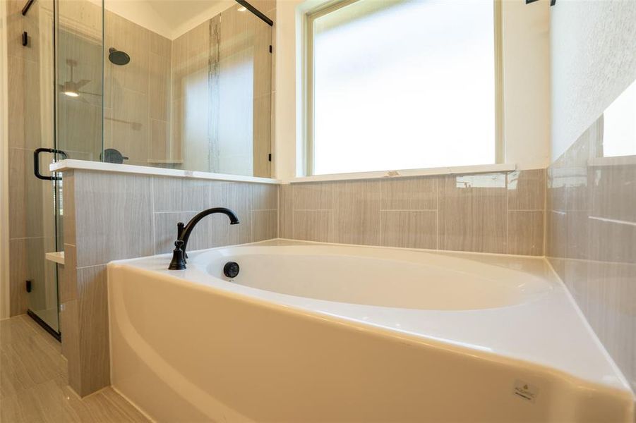 Large garden tub. Large garden tub.