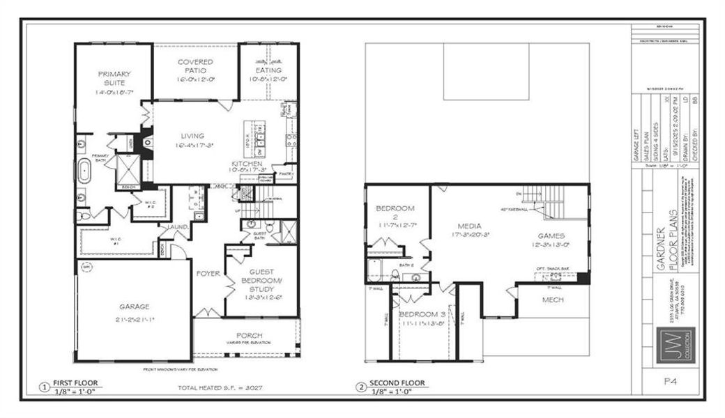 2D floor plan layout of this home in , Waleska, GA (Image 3).