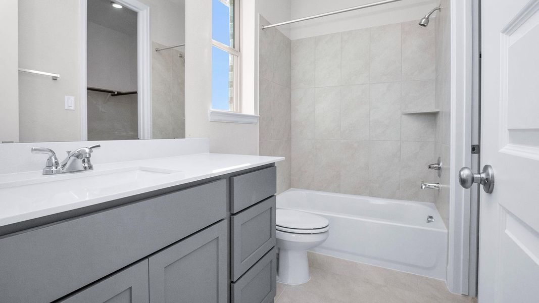 Furnished interior view inside a new home in Everly, Tomball (Image 7). Furnished interior view inside a new home in Everly, Tomball (Image 7).