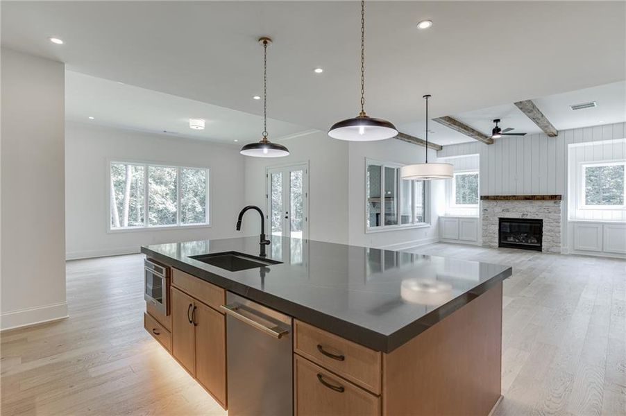 Furnished interior view inside a new home in , Buford (Image 38).