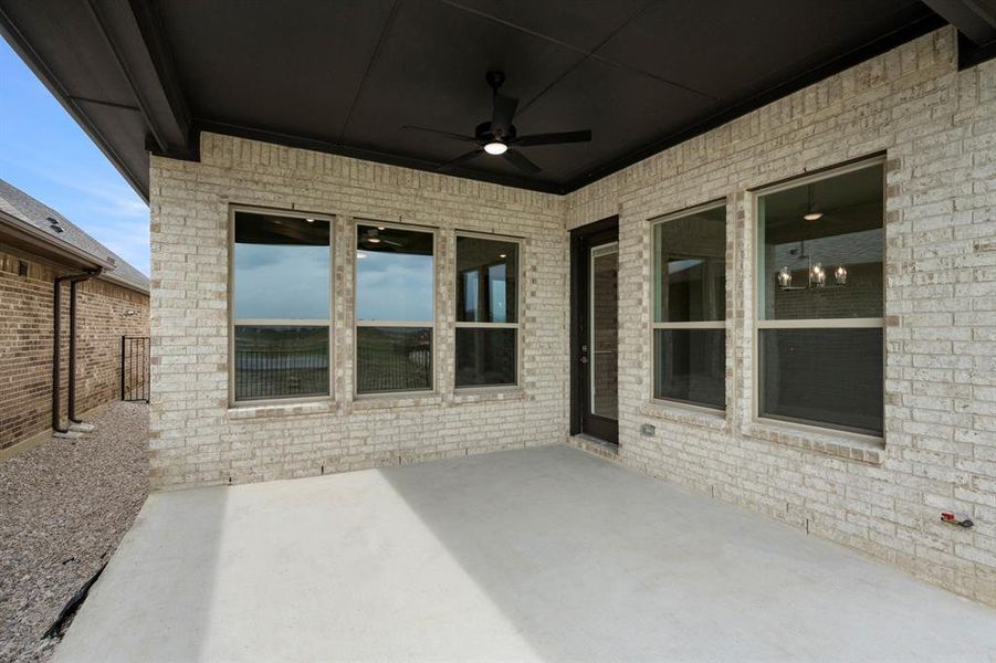 Exterior details and patio area of a home in Ladera at Timberbrook, Justin (Image 23). Exterior details and patio area of a home in Ladera at Timberbrook, Justin (Image 23).