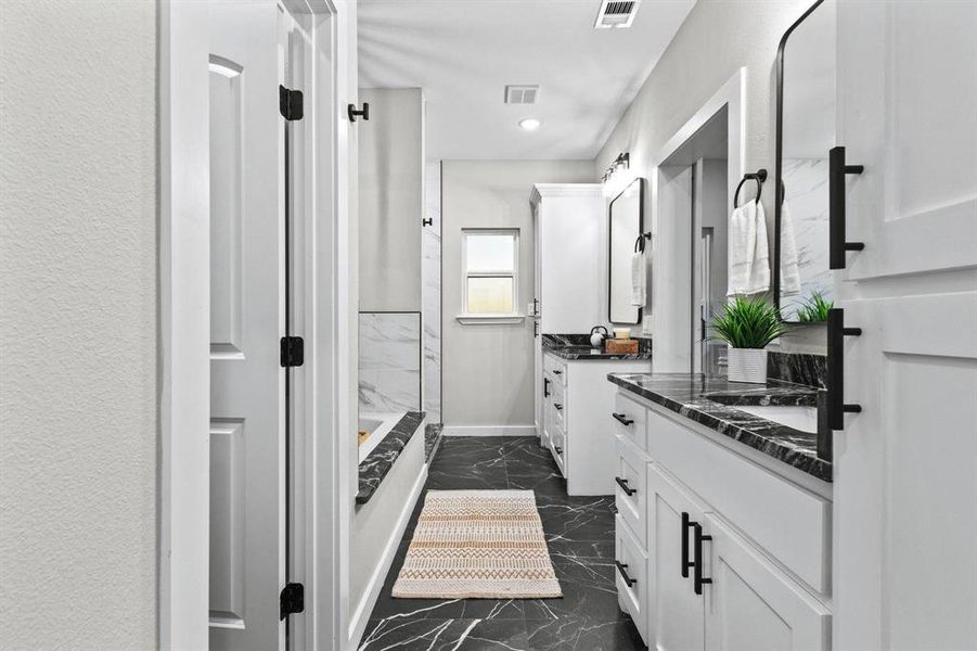 Furnished interior view inside a new home in , Blossom (Image 5).