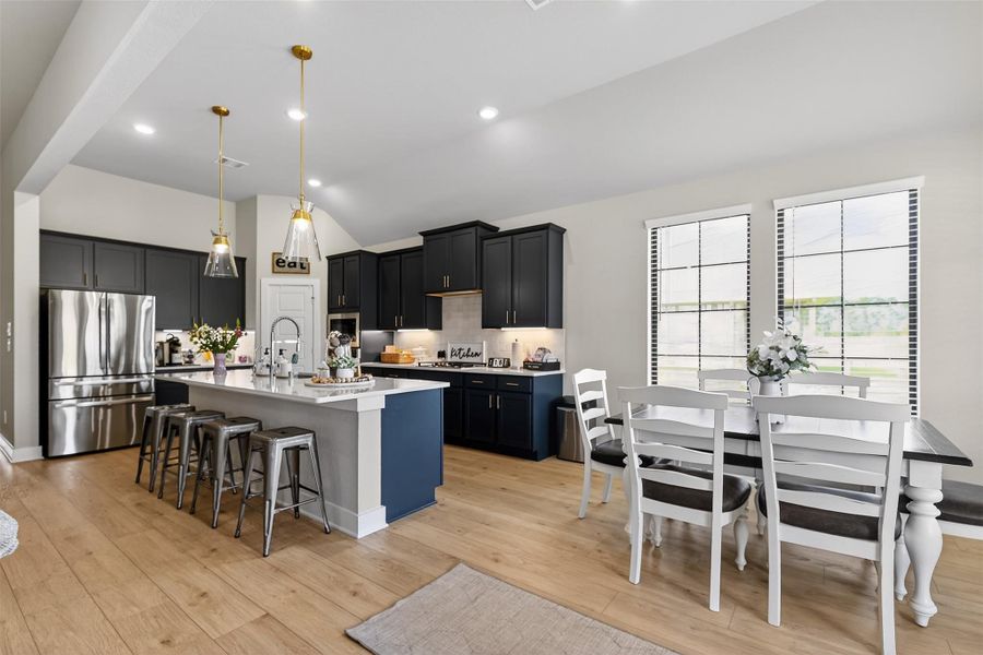 Furnished interior view inside a new home in Lone Star Landing, Montgomery (Image 12).
