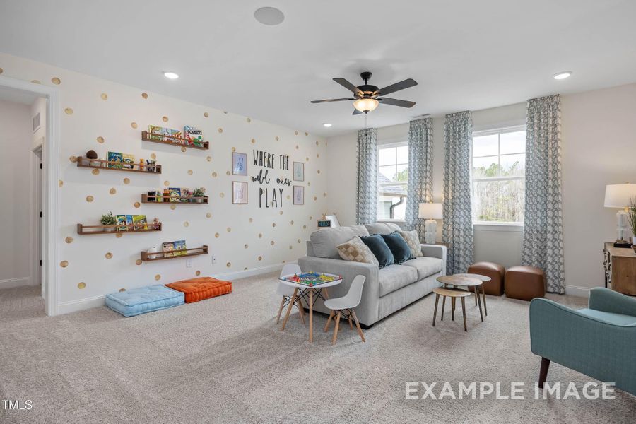Furnished interior view inside a new home in Tobacco Road, Angier (Image 28).