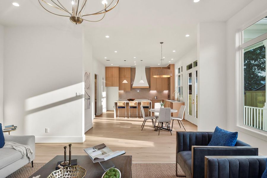 Furnished interior view inside a new home in , Houston (Image 13).