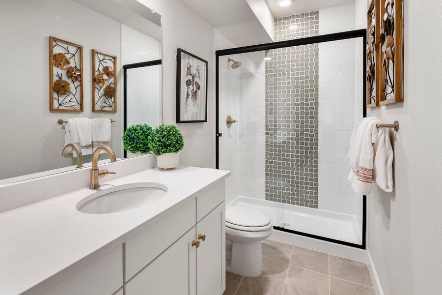 Furnished interior view inside a new home in Sugar Mill Village, Longmont (Image 17).