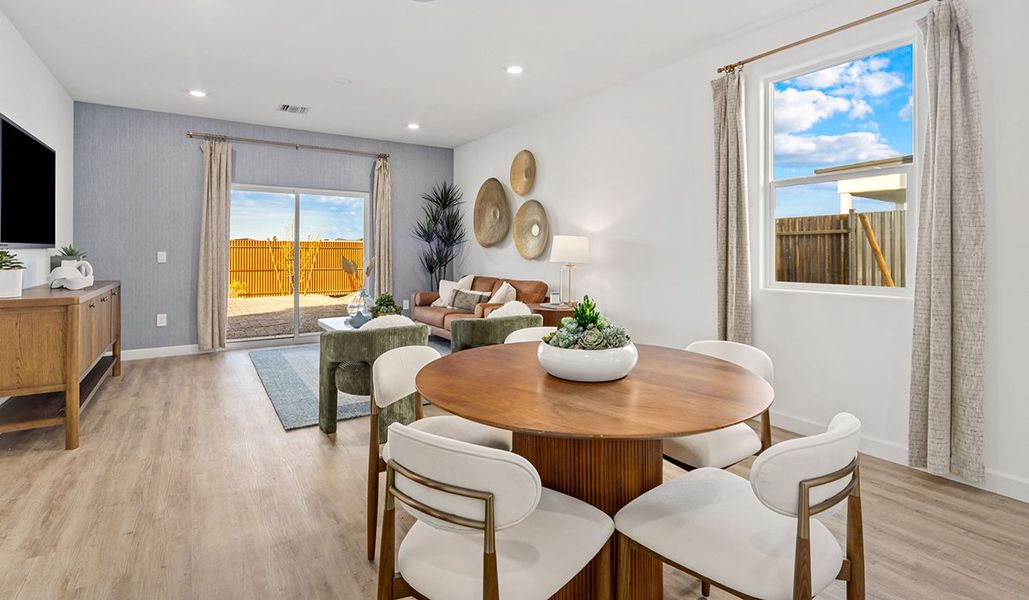 Representative furnished interior of a home built from the Carolina by D.R. Horton in Redford Estates, Tucson (Image 12).