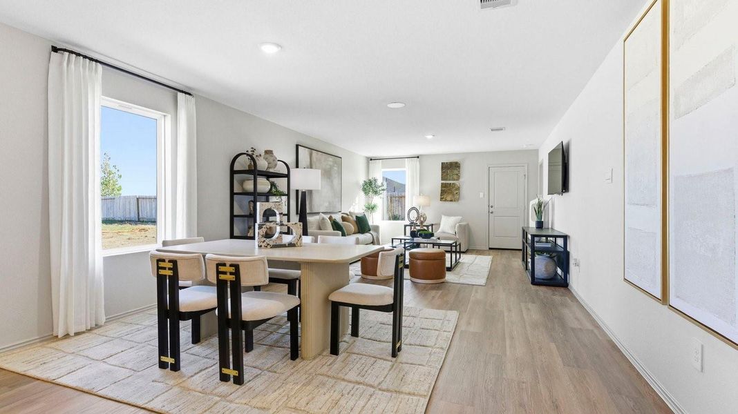 Furnished interior view inside a new home in Watermark, Alvin (Image 17).