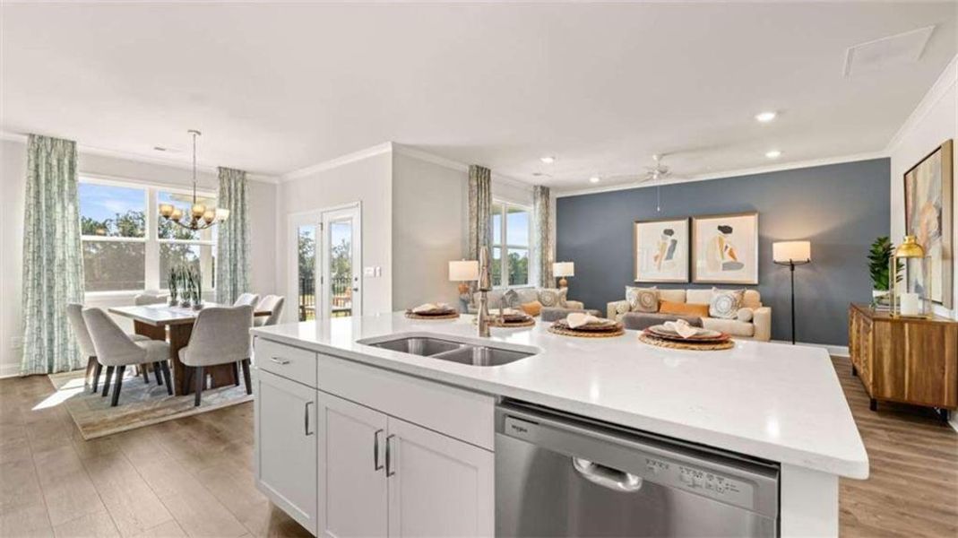 Furnished interior view inside a new home in Oak Ridge Meadows, Locust Grove (Image 12).