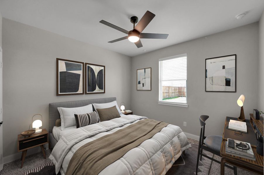 Furnished interior view inside a new home in Spring Branch Crossing, Conroe (Image 6).