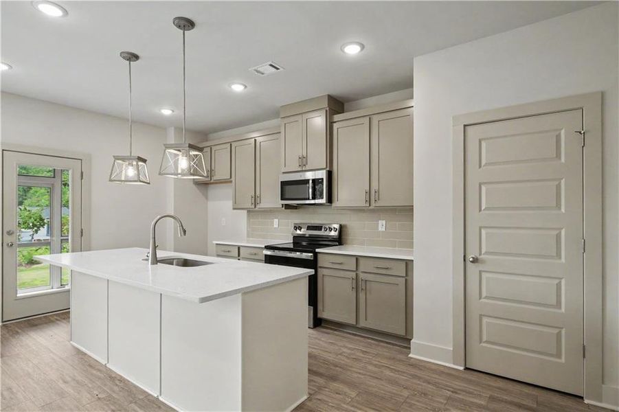 Furnished interior view inside a new home in , Norcross (Image 9). Furnished interior view inside a new home in , Norcross (Image 9).