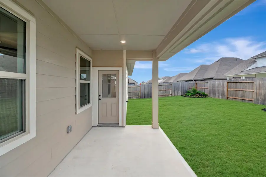 Enjoy the outdoors on the covered patio