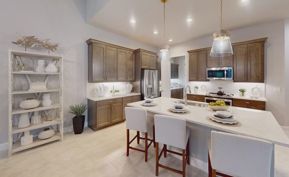 Furnished interior view inside a new home in Plantation Bay, Ormond Beach (Image 8).