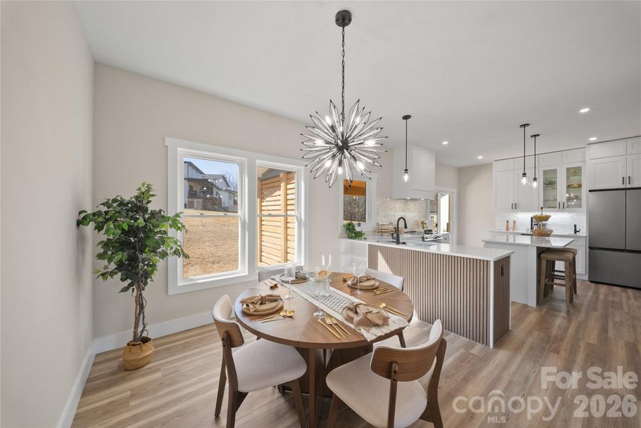 Furnished interior view inside a new home in , Asheville (Image 17).