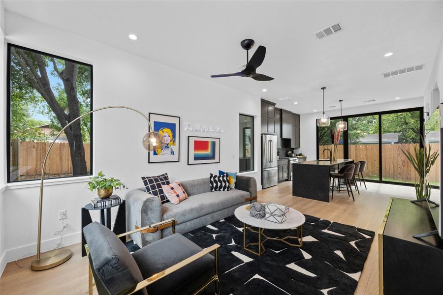 Furnished interior view inside a new home in , Austin (Image 13).
