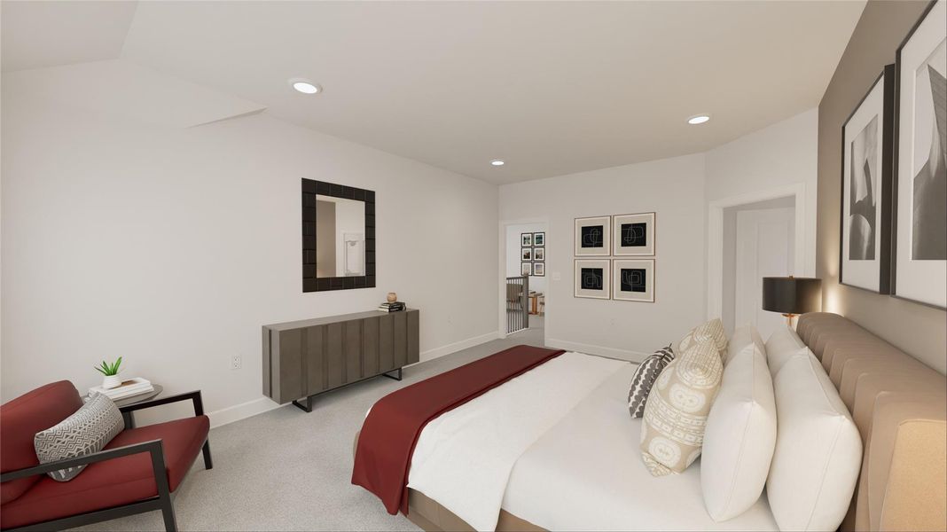 Furnished interior view inside a new home in Oakberry Trails, Waller (Image 10).