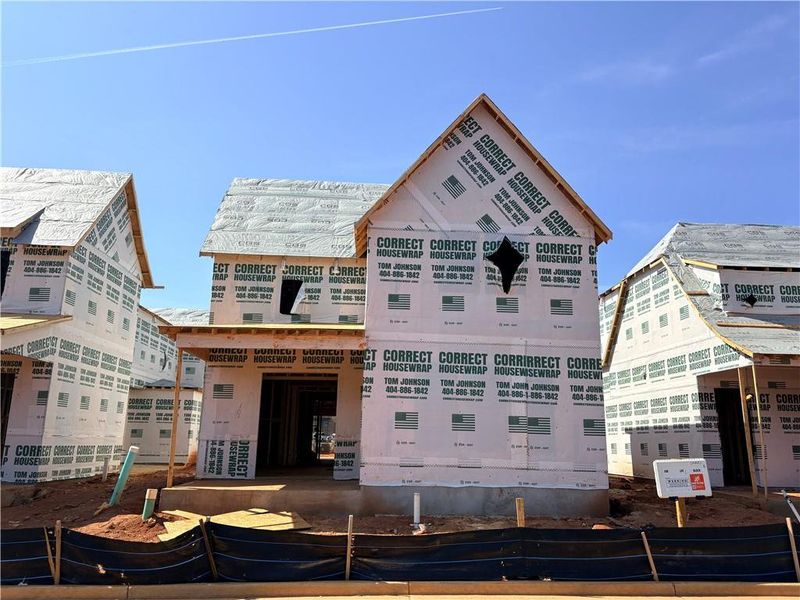 In-progress construction of a new home in , Watkinsville, GA (Image 3).