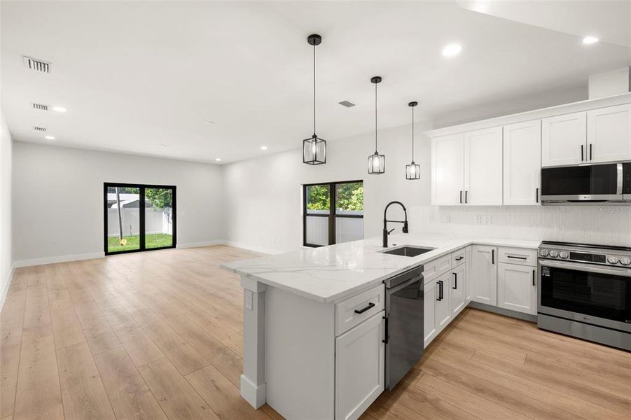 Furnished interior view inside a new home in , Tampa (Image 10).