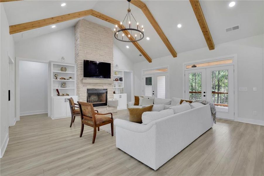 Furnished interior view inside a new home in , Monroe (Image 42).