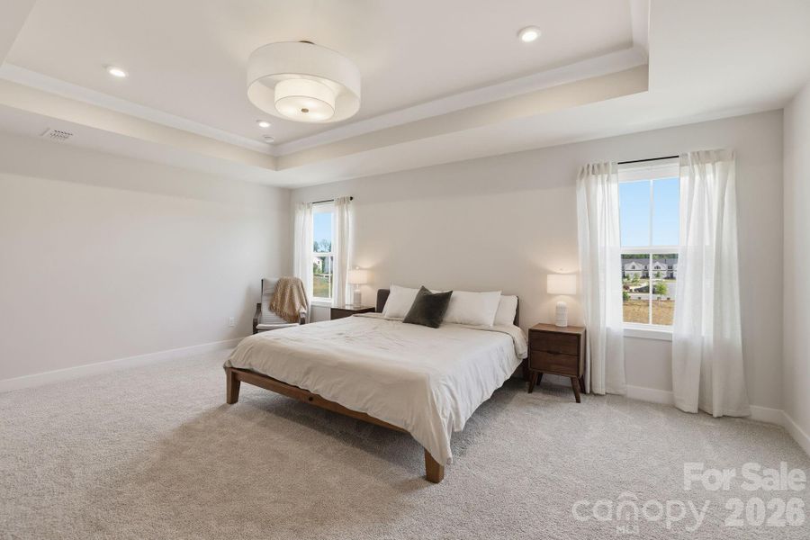 Furnished interior view inside a new home in , Indian Trail (Image 13). Furnished interior view inside a new home in , Indian Trail (Image 13).