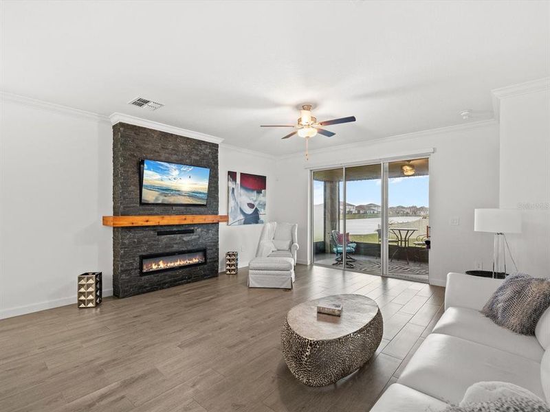 Furnished interior view inside a new home in Southshore Bay Active Adult, Wimauma (Image 32).