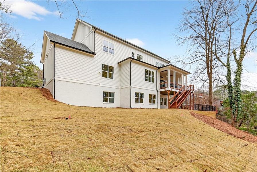 Exterior details and patio area of a home in , Atlanta (Image 3). Exterior details and patio area of a home in , Atlanta (Image 3).