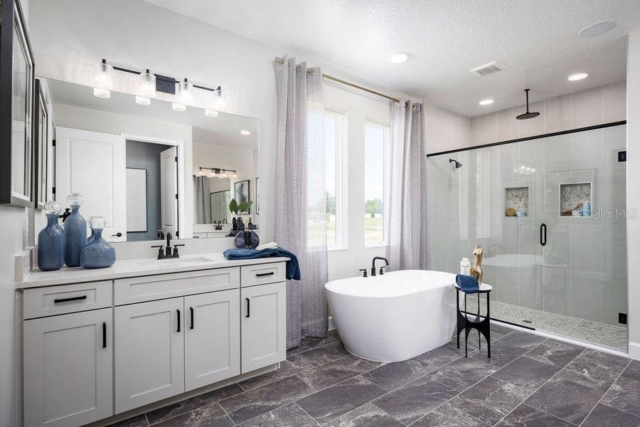 Furnished interior view inside a new home in Solace at Corner Lake, Orlando (Image 7).