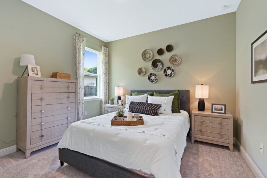 Representative furnished interior of a home built from the Sanibel by Holiday Builders in Port St Lucie, Port St. Lucie (Image 7).