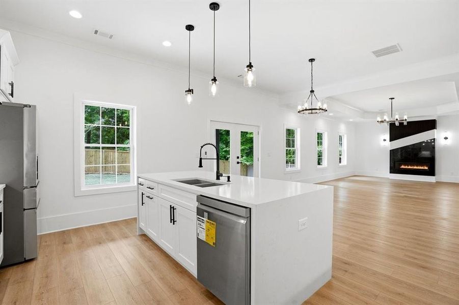 Furnished interior view inside a new home in , Marietta (Image 6).