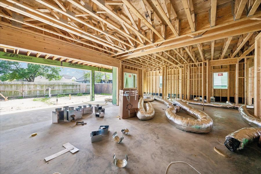 In-progress construction of a new home in , Houston, TX (Image 21).