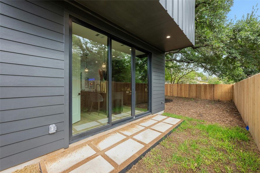 Exterior details and patio area of a home in , Austin (Image 25).